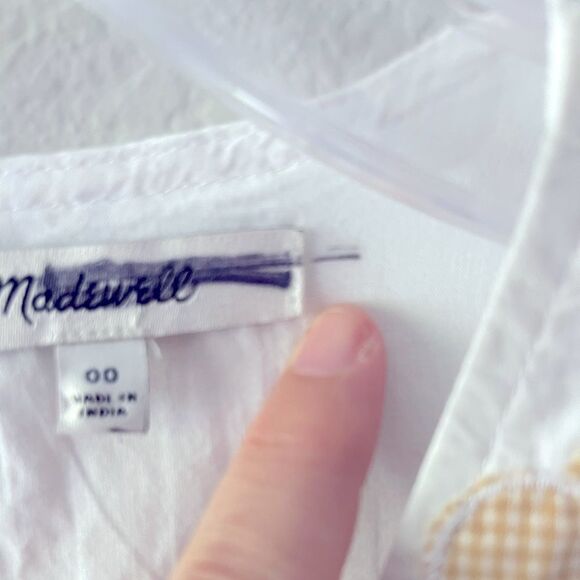Madewell NWT Annamarie Mini Dress Size 00 Embroidered with Floral Appliqués - Picture 15 of 15